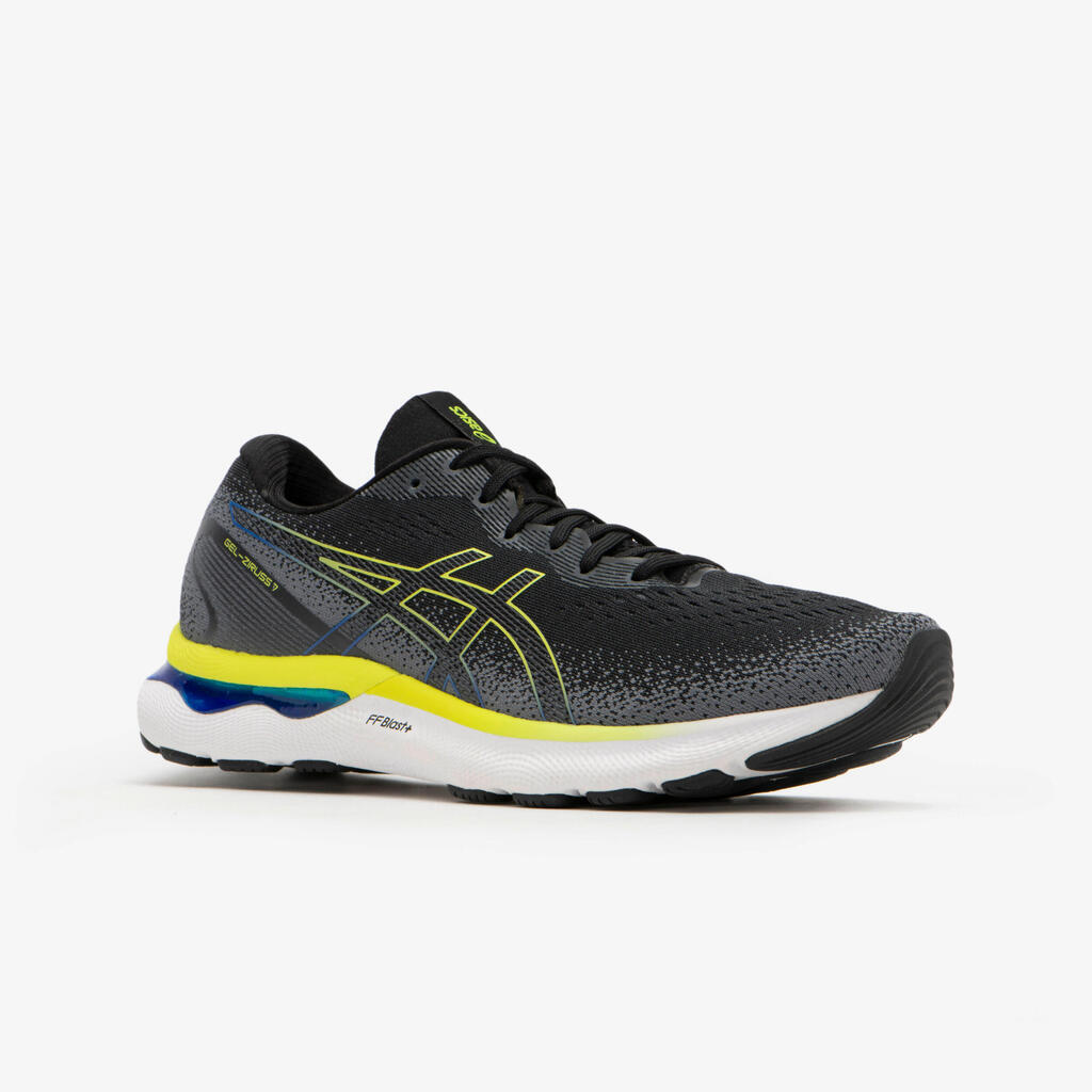 MEN'S ASICS GEL-ZIRUSS 7 RUNNING SHOES - BLACK YELLOW